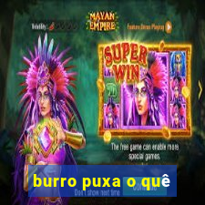 burro puxa o quê