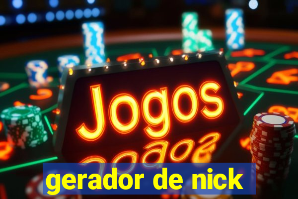 gerador de nick