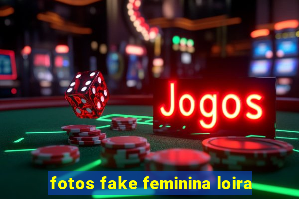 fotos fake feminina loira